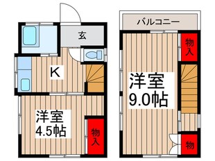 草加市西町戸建の物件間取画像